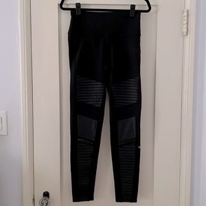 ALO High-Waist Black Moto Legging NWT Size L